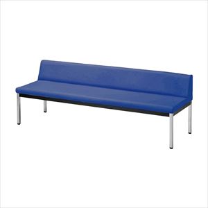 簡単清掃ロビーチェア ZRA-18A 1800X570X615 25-3044-01W1800xD570xH615mmコバルト  簡単清掃ロビーチェア ZRA-18A 1800X570X615 25-3044-01W1800xD570xH615mmコバルト