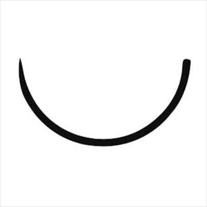 エルプ外科強弯角針 バネ穴 正角 NO．0 10ホン 縫合針 25-3415-00No.０【秋山製作所】(AFF0D)(25-
