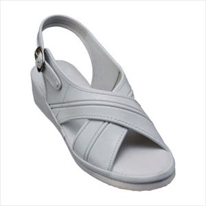 クロスタイプサンダル S 21．5-22．0CM ナースサンダル 25-3437-00Sサイズホワイト(FR-400)(25-