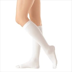 アンシルク・ビバナス（ハイソックス） 18301(L)ﾎﾜｲﾄ ホワイトL【アルケア】(18301)(25-3591-01)【1