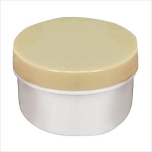 UG軟膏壷80ml（約65g用）白/クリーム【馬野化学容器】(3-58)(25-3658-00-04)【1単位】(馬野化学容器)