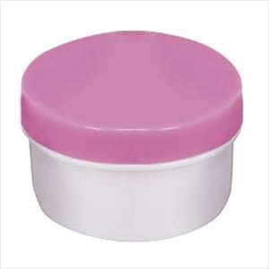 UG軟膏壷80ml（約65g用）白/ピンク【馬野化学容器】(3-58)(25-3658-00-05)【1単位】(馬野化学容器)[