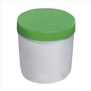 UG軟膏壷125ml（100g用）白/緑【馬野化学容器】(3-56)(25-3659-00-03)【1単位】(馬野化学容器)[]