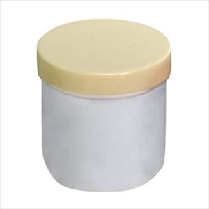 UG軟膏壷125ml（100g用）白/クリーム【馬野化学容器】(3-56)(25-3659-00-04)【1単位】(馬野化学容器