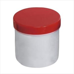 UG軟膏壷125ml（100g用）白/赤【馬野化学容器】(3-56)(25-3659-00-06)【1単位】(馬野化学容器)[]