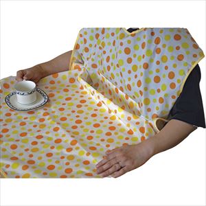 食事用エプロン 水玉模様 LP LP 74X120CM 25-3675-00LP水玉模様(オレンジ)【アルファメディカル】FA 食事用エプロン 水玉模様 LP LP 74X120CM 25-3675-00LP水玉模様(オレンジ)【アルファメディカル】FA