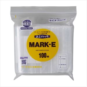 ユニパック マーク（チャック付）E【セイニチ】(E)(25-3694-04)【1単位】(セイニチ)[]