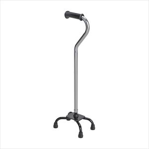 4点支持杖フィットグリップ ブラック T-2802-2 ブラックパイプ 四点杖 25-3726-01ブラック/ブラック【テツコ